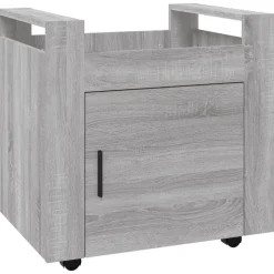 vidaXL Bureaukastje 60x45x60 cm bewerkt hout grijs sonoma eikenkleurig