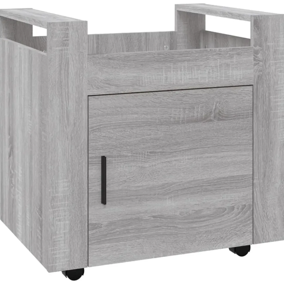 vidaXL Bureaukastje 60x45x60 cm bewerkt hout grijs sonoma eikenkleurig