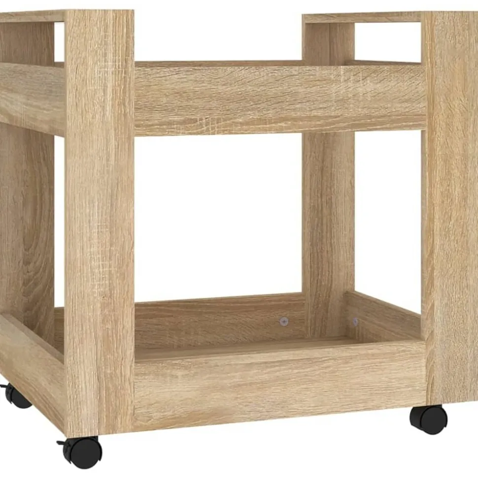 vidaXL Bureaukastje 60x45x60 cm bewerkt hout sonama eikenkleurig