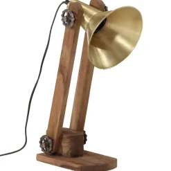 vidaXL Bureaulamp 25 W E27 23x13x52 cm antiek messing