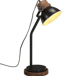 vidaXL Bureaulamp 25 W E27 18x18x60 cm zwart