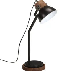 vidaXL Bureaulamp 25 W E27 18x18x60 cm zwart