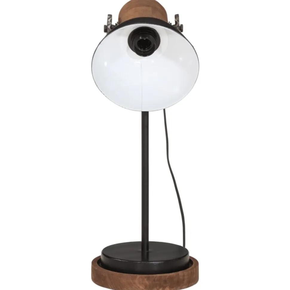 vidaXL Bureaulamp 25 W E27 17x17x50 cm zwart