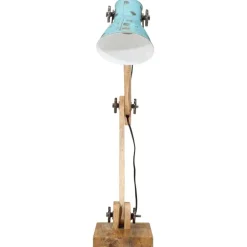vidaXL Bureaulamp 25 W E27 23x18x96 cm verweerd blauw