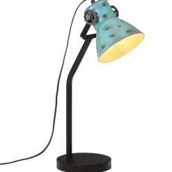 vidaXL Bureaulamp 25 W E27 17x17x60 cm verweerd blauw