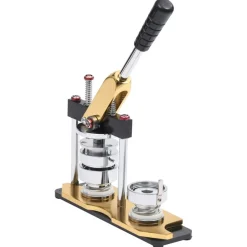 vidaXL Buttonmachine draaipunch met 500 st buttononderdelen 58 mm