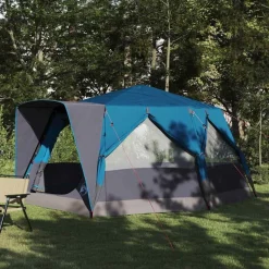 vidaXL Cabine Tent 7-Persoons met dak Blauw 400 x 350 x 212 cm