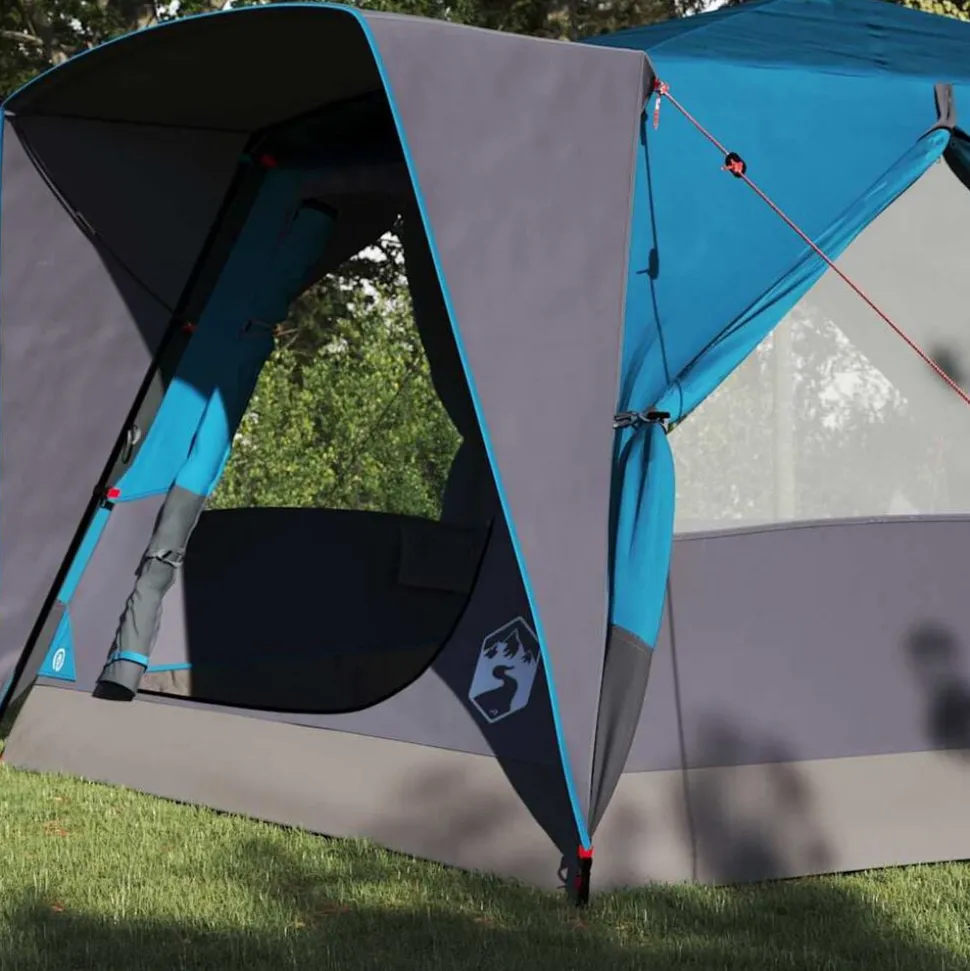vidaXL Cabine Tent 7-Persoons met dak Blauw 400 x 350 x 212 cm