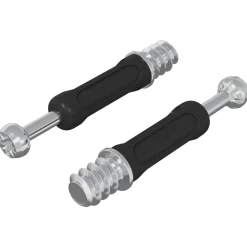vidaXL Cam Lock Bout 2 pcs Zilver en Zwart M6 x 40 mm Metaal