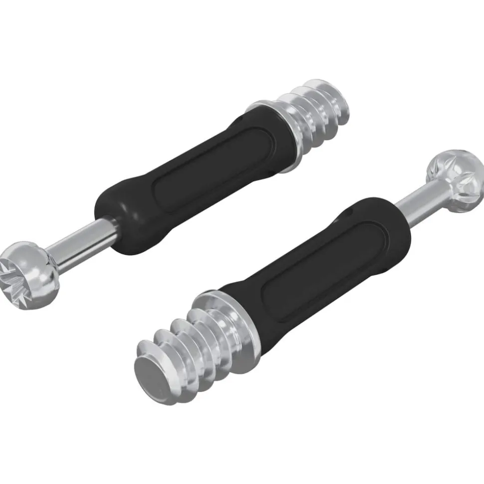 vidaXL Cam Lock Bout 2 pcs Zilver en Zwart M6 x 40 mm Metaal