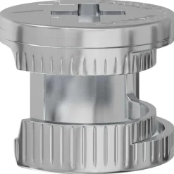 vidaXL Cam Lock Moeren 2 pcs Zilver 12 x 10 mm Metaal