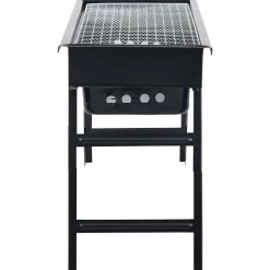 vidaXL Campingbarbecue draagbaar 60x22,5x33 cm roestvrij
