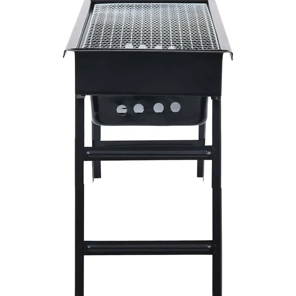vidaXL Campingbarbecue draagbaar 60x22,5x33 cm roestvrij