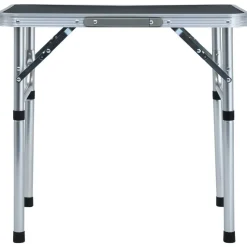 vidaXL Campingtafel inklapbaar 60x45 cm aluminium grijs