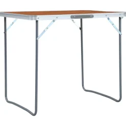 vidaXL Campingtafel inklapbaar met metalen frame 80x60 cm