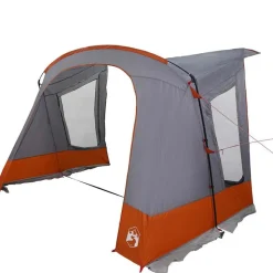 vidaXL Caravan Tent 3-Persoon Grijs en Oranje 330 x 252 x 245 cm