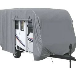 vidaXL Caravanhoes 460x250x220 cm vliesvlies grijs