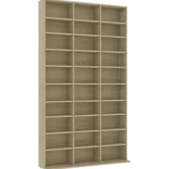 vidaXL Cd-kast 102x23x177,5 cm bewerkt hout sonoma eikenkleurig