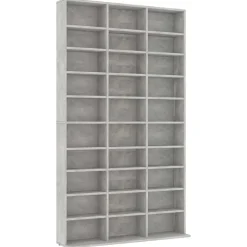 vidaXL Cd-kast 102x16x177,5 cm bewerkt hout betongrijs