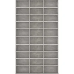 vidaXL Cd-kast 102x16x177,5 cm bewerkt hout betongrijs