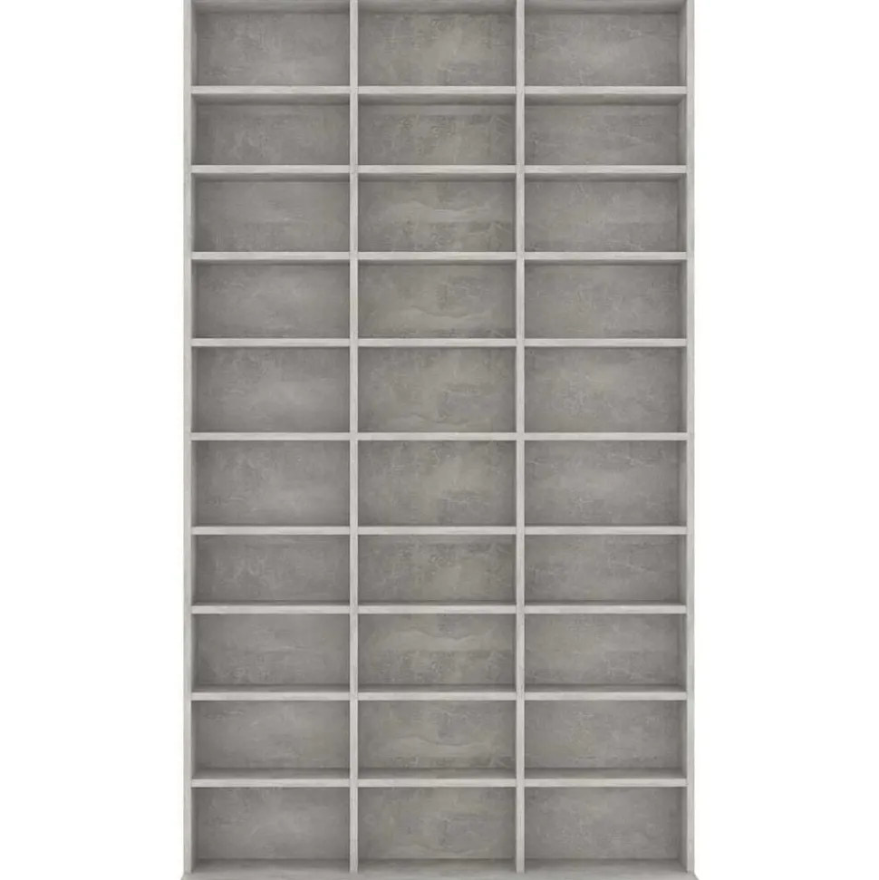 vidaXL Cd-kast 102x16x177,5 cm bewerkt hout betongrijs