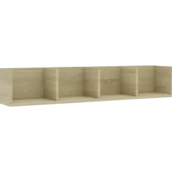 vidaXL Cd-wandschap 100x18x18 cm bewerkt hout sonoma eikenkleurig