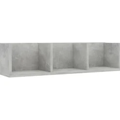 vidaXL Cd-wandschap 75x18x18 cm bewerkt hout betongrijs