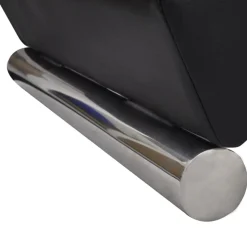 vidaXL Chaise longue kunstleer zwart