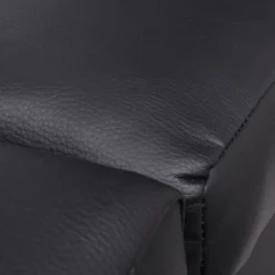vidaXL Chaise longue kunstleer zwart
