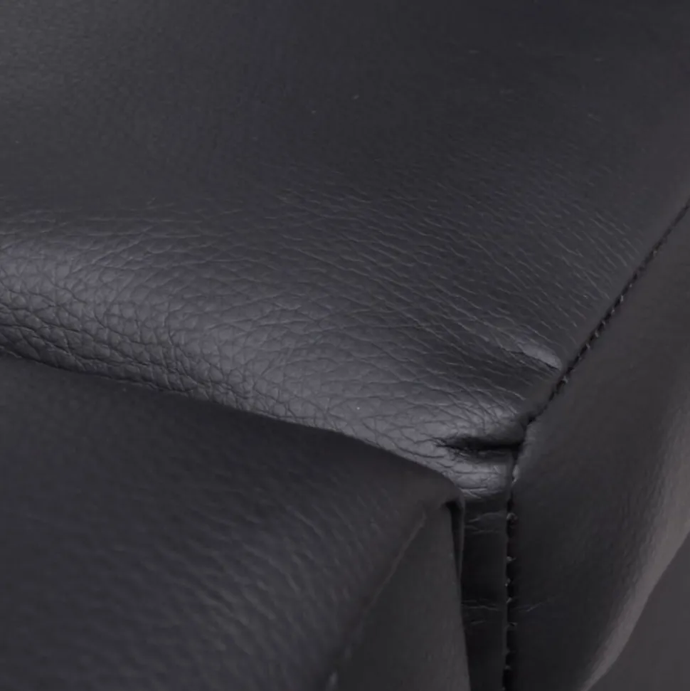 vidaXL Chaise longue kunstleer zwart