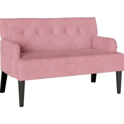 vidaXL Chesterfield Bank Roze 112 x 65,5 x 75 cm Fluweel