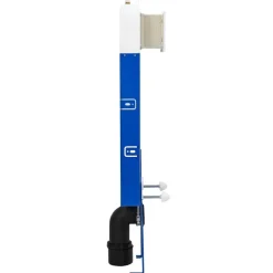 vidaXL Cisterna Frame met opslag Wit 50 x 8 x 131 cm Staal