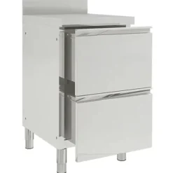 vidaXL Commerciële keukenkasten 2 stuks 50x60x96 cm roestvrij staal
