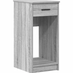 vidaXL Computertorenstandaard met lade 35x45x77 cm grijs sonoma eiken