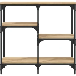 vidaXL Consoletafel Sonoma Eiken 80x29x75 cm Bewerkt Hout