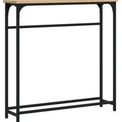 vidaXL Consoletafel Sonoma Eiken 75x19,5x75 cm Bewerkt Hout