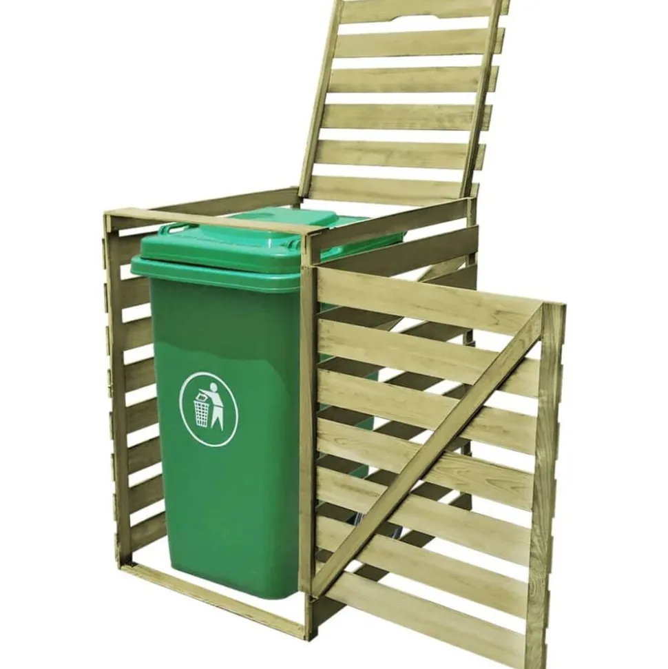 vidaXL Containerberging enkel 240 L geïmpregneerd hout