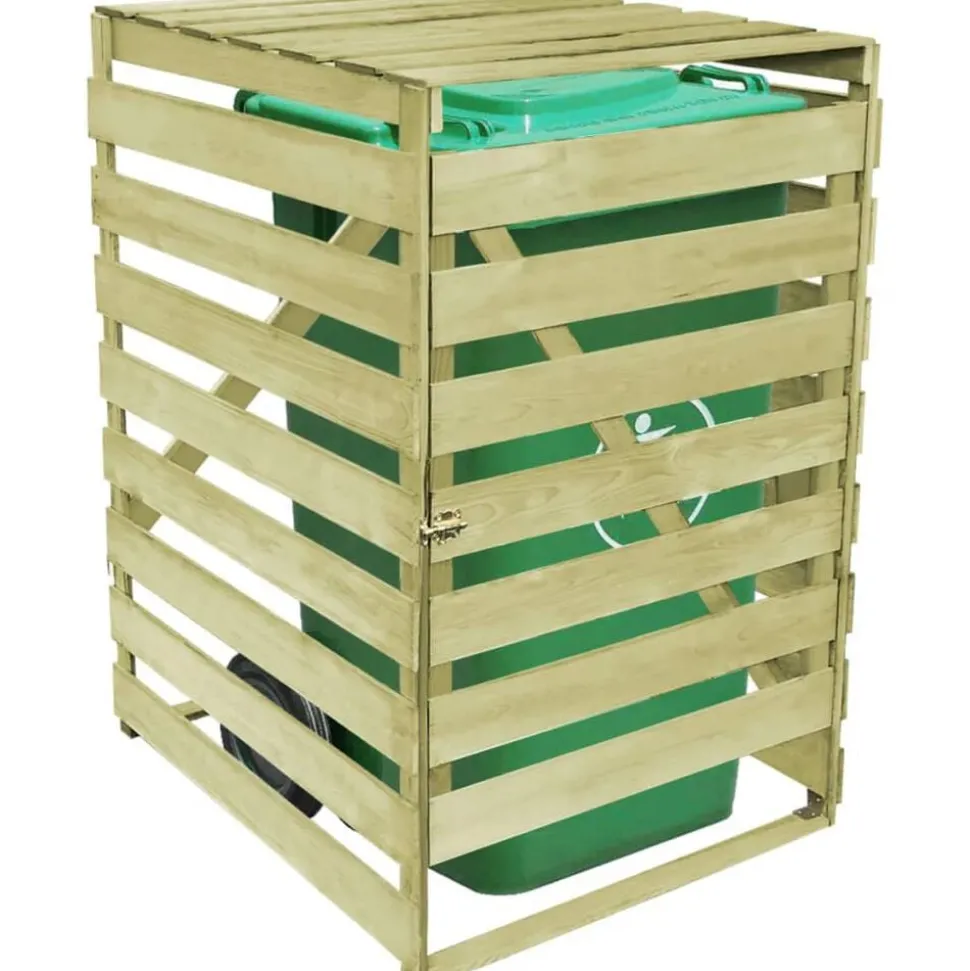 vidaXL Containerberging enkel 240 L geïmpregneerd hout