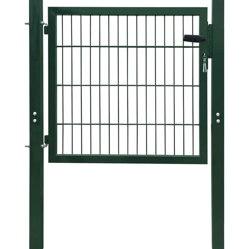 vidaXL 2D Hekpoort (Enkel) Groen 100x80 cm