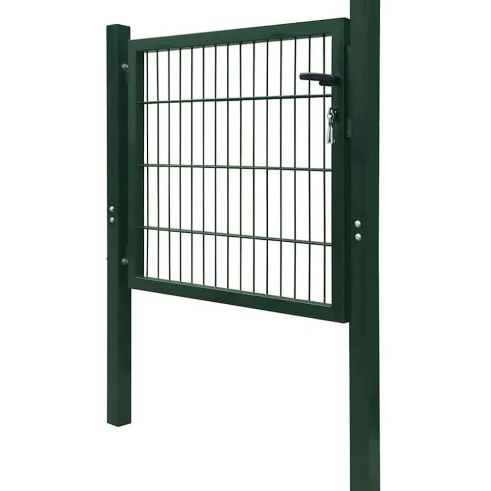 vidaXL 2D Hekpoort (Enkel) Groen 100x80 cm