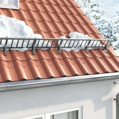 vidaXL Dak sneeuwbeugel Antraciet 100 x 29,5 x 34,5 cm Staal