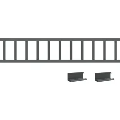 vidaXL Dak sneeuwbeugel Antraciet 100 x 2,5 x 20 cm Staal