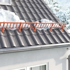 vidaXL Dak sneeuwbeugel Rood 100 x 2,5 x 20 cm Staal