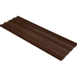 vidaXL Dakpaneel 12 pcs Bruin 129 x 45 cm Gegalvaniseerd staal