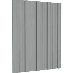 vidaXL Dakpaneel 12 pcs Grijs 60 x 45 cm Gegalvaniseerd staal