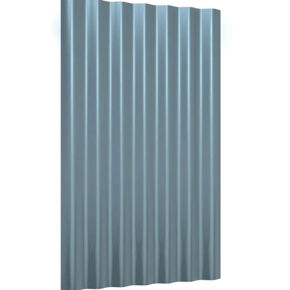 vidaXL Dakpanelen 12 st 60x36 cm gegalvaniseerd staal grijs