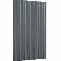 vidaXL Dakpanelen 12 st 60x36 cm gegalvaniseerd staal antracietkleurig