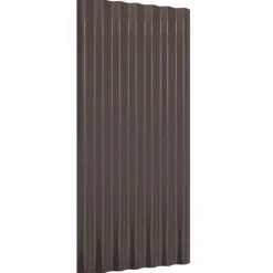 vidaXL Dakpanelen 12 st 80x36 cm gegalvaniseerd staal bruin