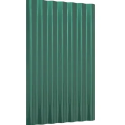 vidaXL Dakpanelen 12 st 60x36 cm gegalvaniseerd staal groen
