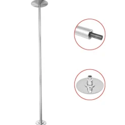 vidaXL Danspaal in hoogte verstelbaar 224-275 cm